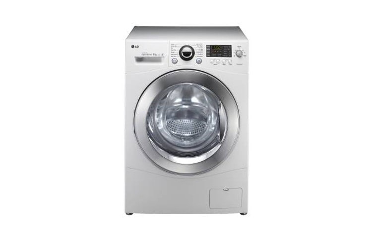 LG White 8kg 1200rpm Spin Speed 6 Motion Washer with 10 Year Inverter Direct Drive Motor Warranty, WD-PD8012M