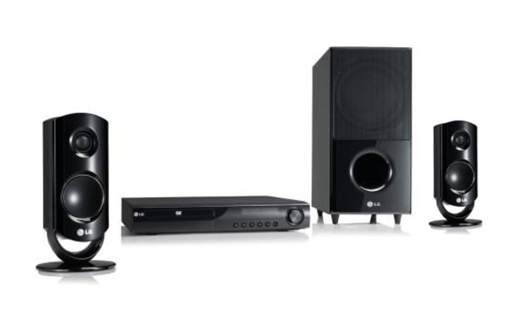 LG DVD Home Theater System met 1080p Full HD UP-scaling, USB Direct Recording & Play, LG Sound Gallery en TV Sound ez Set-up., HT44S