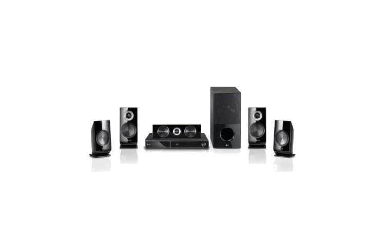 LG 3D Blu-ray™ Home Theater System met Smart TV, Wi-Fi Direct™, DLNA/CIFS, LG Remote en Wall-mountable speakers, HX551