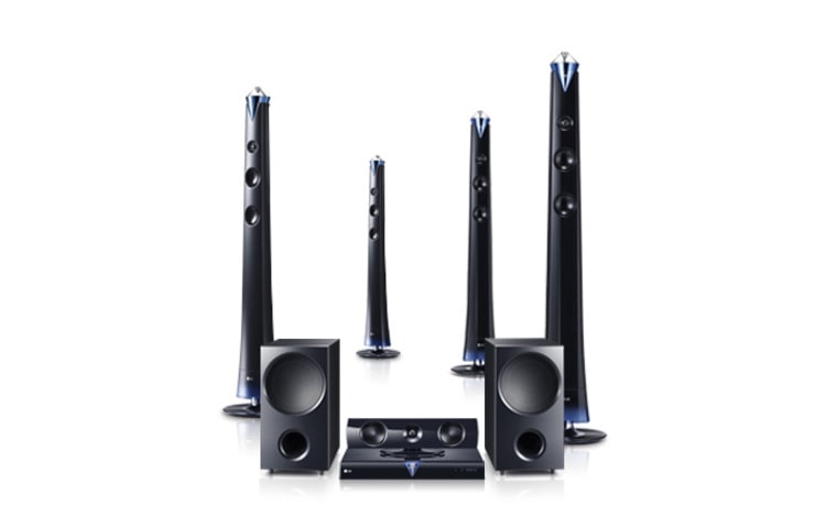 LG 3D Blu-ray™ Home Theater System met 3D Sound Effect, Smart TV, Wi-Fi Direct™, DLNA, LG Remote en Audio Return Channel., HX996TS
