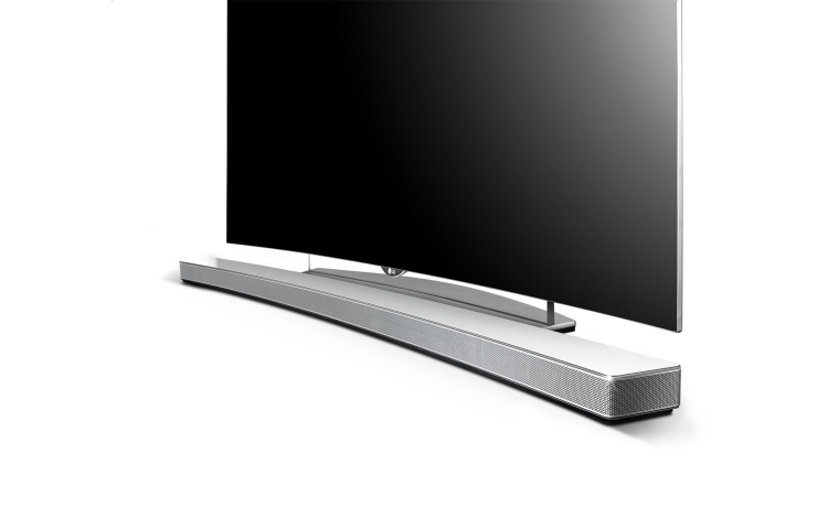 LG HS8 Soundbar | Curved Design | 4.1ch | 360W | Draadloze subwoofer | Geschikt voor 55'' en 65'' TV's | TV Sound Sync, HS8 (LAS855M)