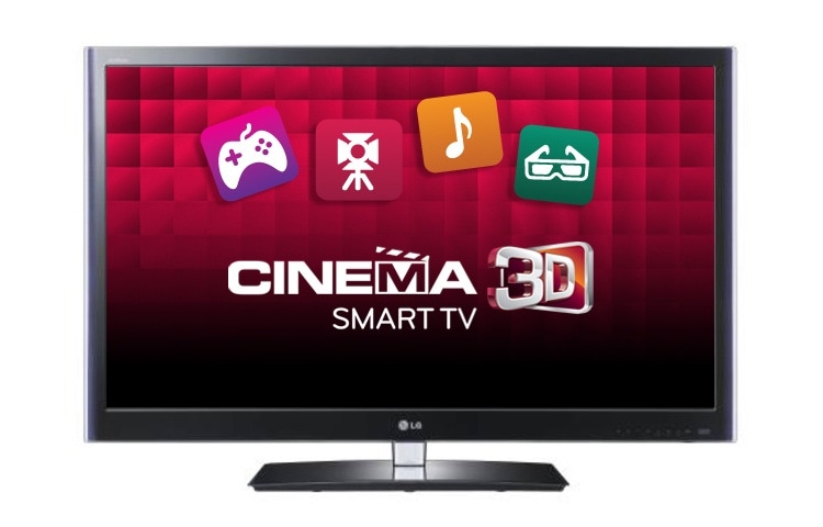 LG 42'' Full HD Cinema 3D LED-tv met Smart TV, TruMotion 100Hz, 2D naar 3D converter, Picture Wizard II, DLNA en Wi-Fi, 42LW5500