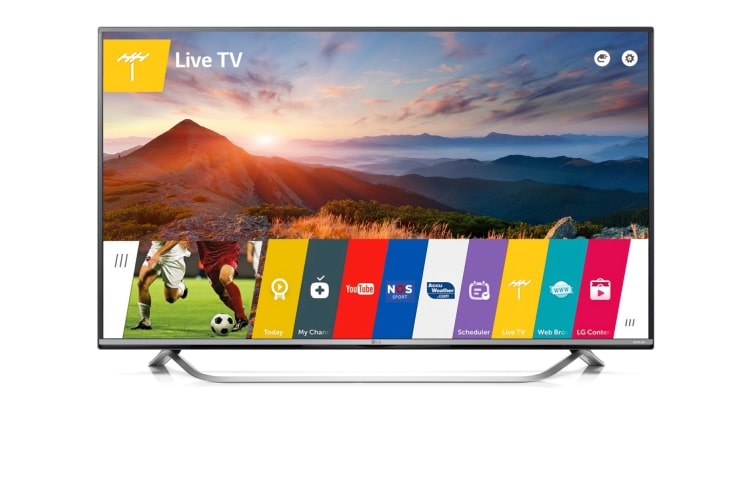 LG 49'' Ultra HD webOS 2.0 Smart TV | Ervaar nu de ultrascherpe en levensechte beelden van LG Ultra HDTV!, 49UF800V