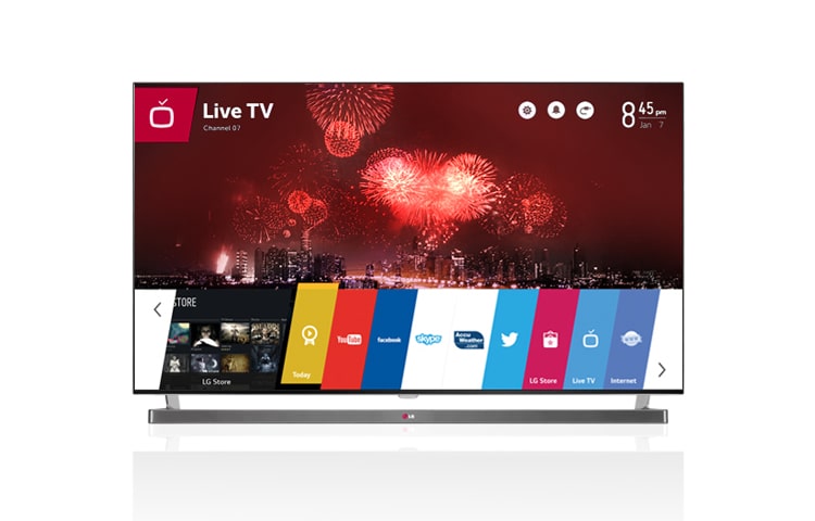 LG 60'' | CINEMA 3D Smart TV met webOS | Met één klik toegang tot al je favoriete entertainment., 60LB870V