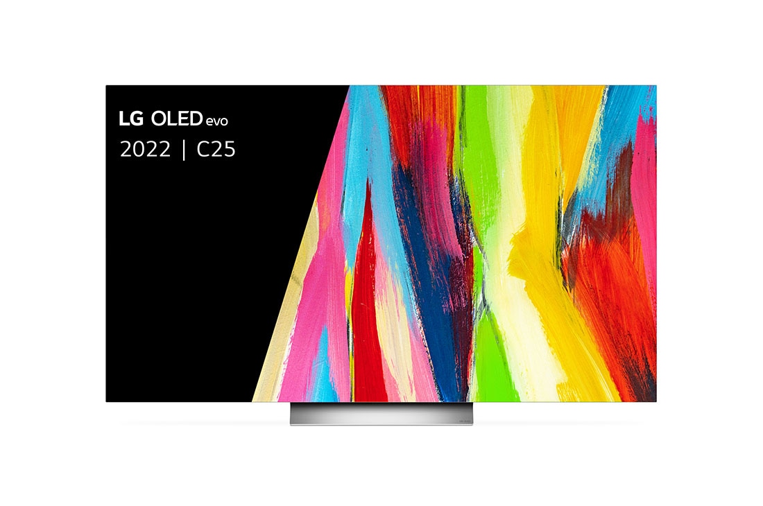 LG OLED evo C2 77 inch 4K Smart TV, Vooraanzicht, OLED77C25LB