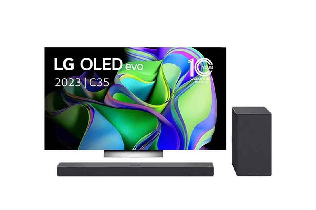 LG OLED65C35LA & DSC9S Soundbar, OLED65C35LA.DSC9S, OLED65C35LA.DSC9S