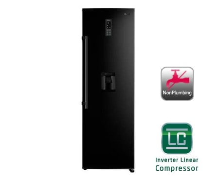 LG Aktivt kjøleskap med Non Plumbing vanndispenser, 185 cm (nettovolum 377 liter), GL5241WBAZ