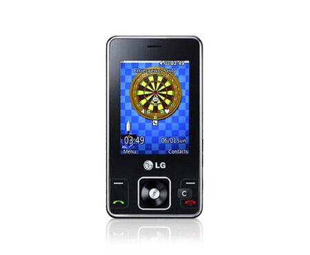 LG Mobiltelefon med 2,4'' LCD, 5 megapikslers kamera, dedikerte kameraknapper, LED-blits og musikkspiller, KC550