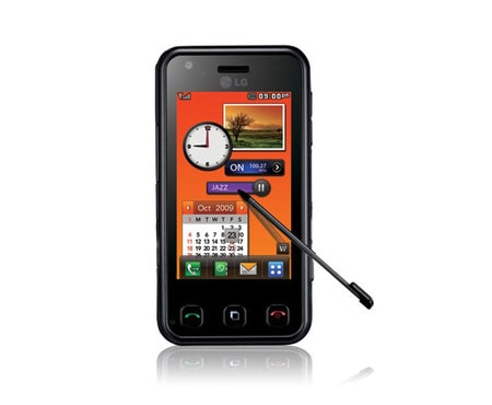 LG Mobiltelefon med 8 megapikslers kamera, 3'' full berøringsskjerm, GPS og musikkspiller, KC910I