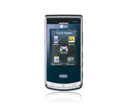 LG Mobiltelefon med slank profil, 5 megapikslers kamera, neon berøringsnavigasjon og berøringsmedia, KF750