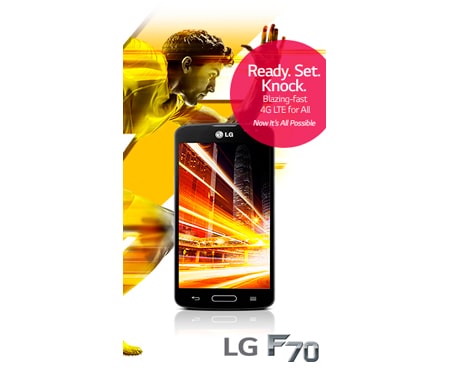 LG Øk hastigheten med LG F70 som tilbyr lynrask 4G til alle. Få med deg alt som skjer og lev livet fullt ut med smarte funksjoner, kraftig ytelse, bra batteri og flott design. LG F70 kommer til å gi deg fantastiske opplevelser som varer hele dagen., LG F70 D315