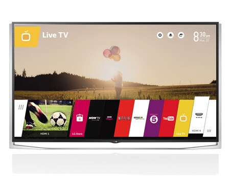 LG ULTRA HD-TV vil gi deg kinoopplevelsen rett inn i stua. Denne fantastiske skjermen oppnår nye nivåer av bildekvalitet og lyd. LG ULTRA HD representerer neste nivå av bildekvalitet og skarphet, med fire ganger høyere oppløsning enn Full HD. Utrolig skarpt og klart bilde, selv på kloss hold., 55UB980V