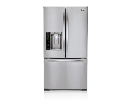 LG 615L 3 Door French Refrigerator with Slim Indoor Ice and Water, GR-L218CSL