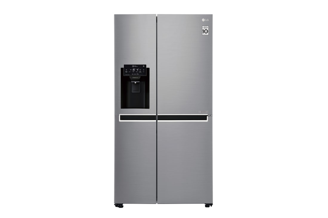 LG 625L Side by Side Fridge non-Plumbed Ice & Water Dispenser, GS-L668PNL