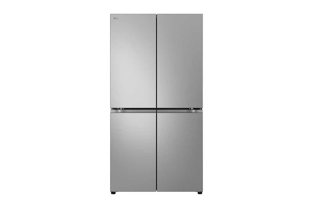 LG 665L French Door Fridge, in Stainless Finish, Front View, GF-B700PL