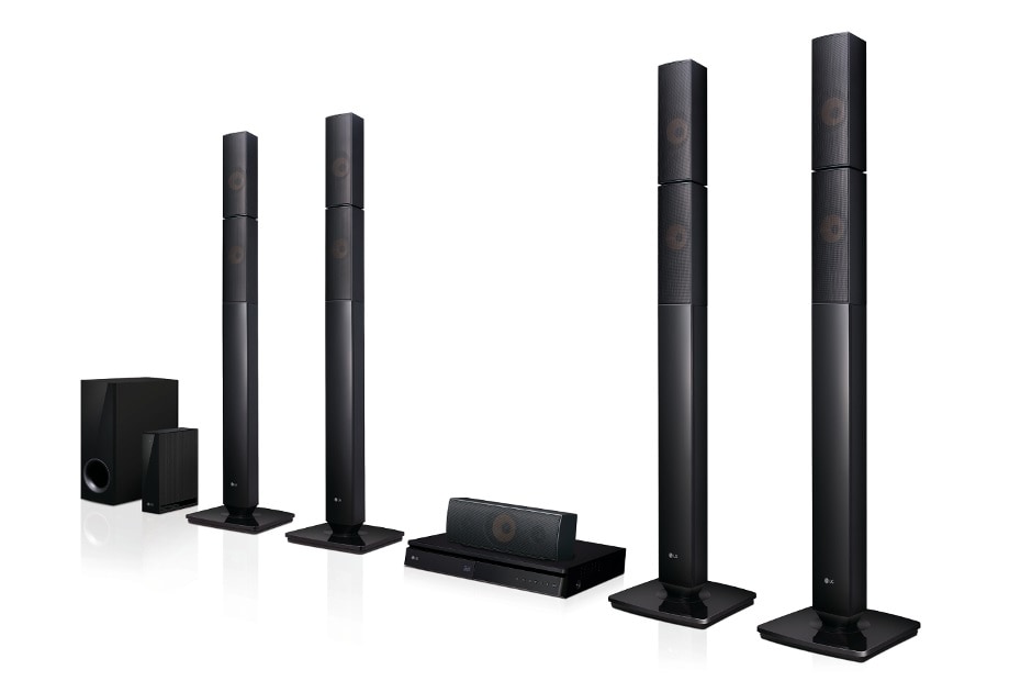 LG 1000W 5.1ch 3D Blu-ray Home Theatre System, LHB655NW