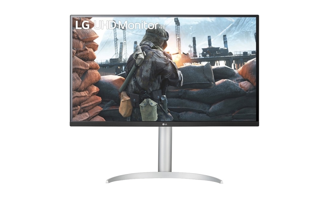 LG 32'' UHD HDR Monitor with USB-C Connectivity, front view, 32UP550N-W