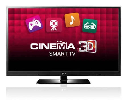 LG 50'' (127cm) Full HD 3D Plasma TV, 50PZ570