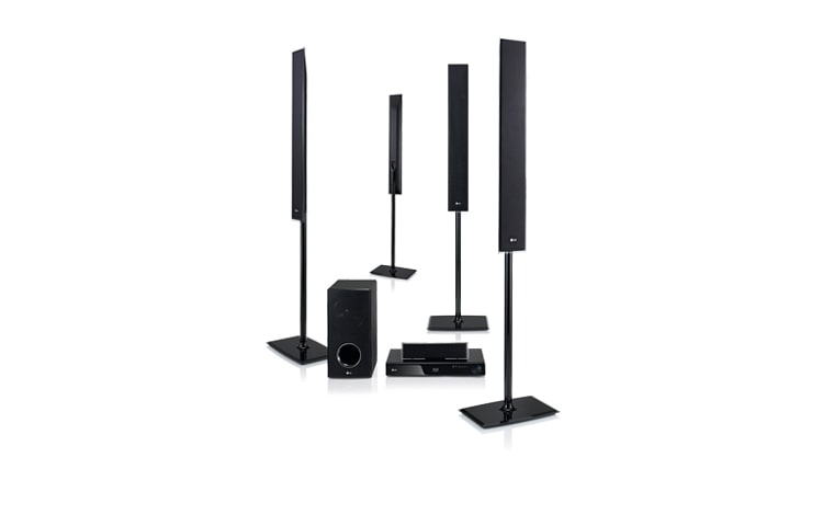 LG Blu-ray HTS, Wall-Mountable, Slim Speaker, 1100W RMS, Netcast, DLNA/CIFS, HB965TZ