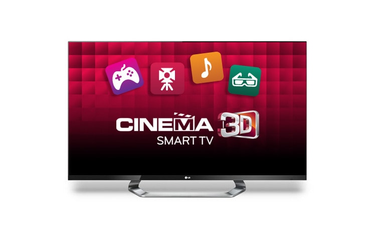 LG 55'' Cinema 3D Smart TV, Comfortable 3D Glasses, Batter-free and charge-free 3D glasses, FPR 3D Panel Technology, 2D to 3D mode and 3D to 2d mode, 3D World, Dual Play, Magic Remote Control, 55LM7600