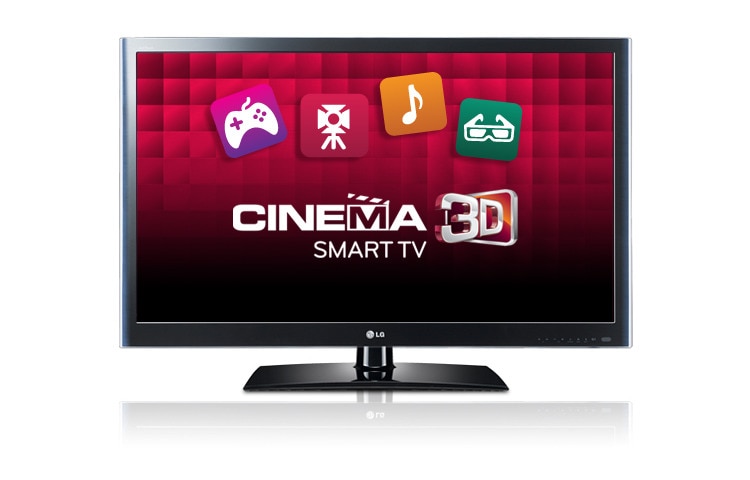 LG 55'' Cinema 3D TV, Smart TV, LG Apps, Smart Share, Web Browser, Magic Motion Remote Control, Trumotion 240Hz, 2D to 3D Conversion, Certified Flicker-Free, Battery Free Glasses, 55LW6500