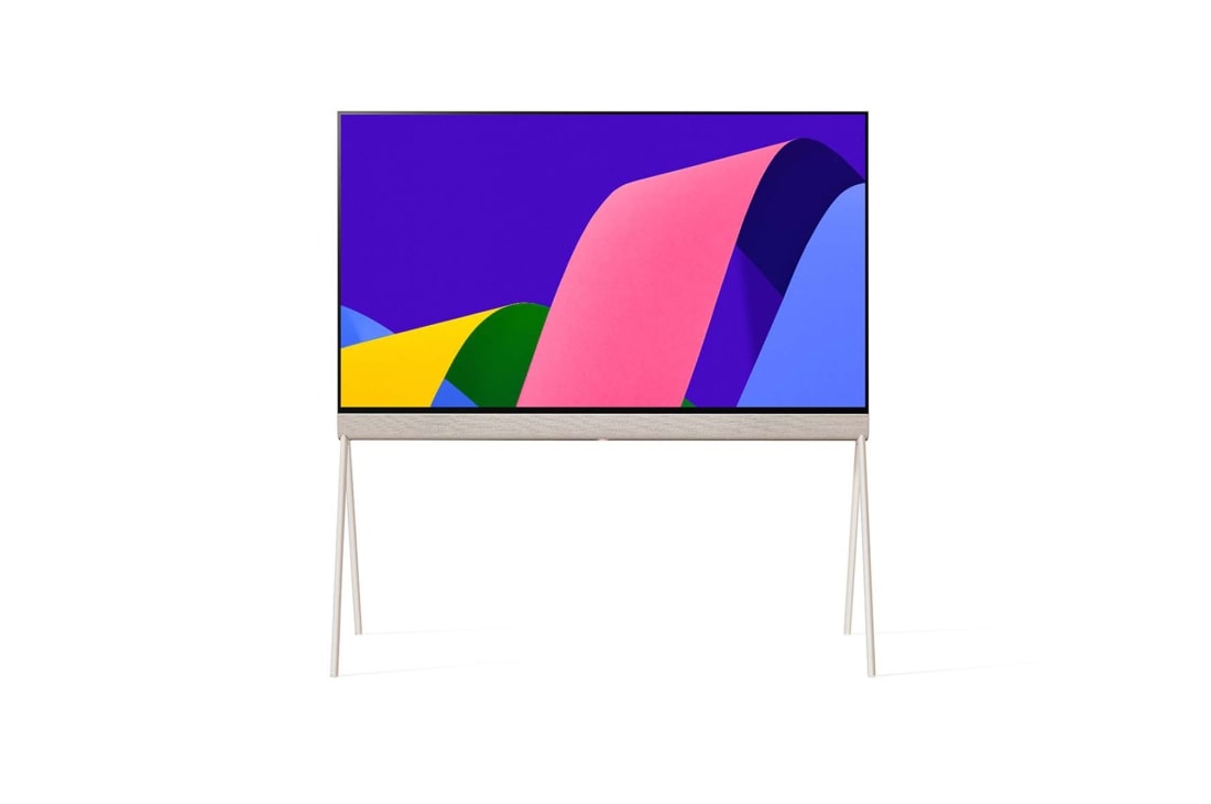 LG 55 inch LG OLED | Objet Collection Posé, Posé seen from the front., 55LX1QPSA