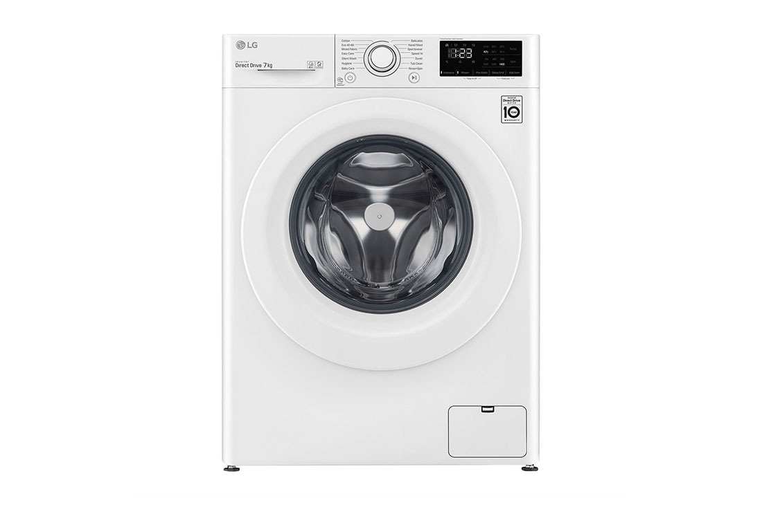 LG Front Load Washing Machine, front view, FV1207S5W