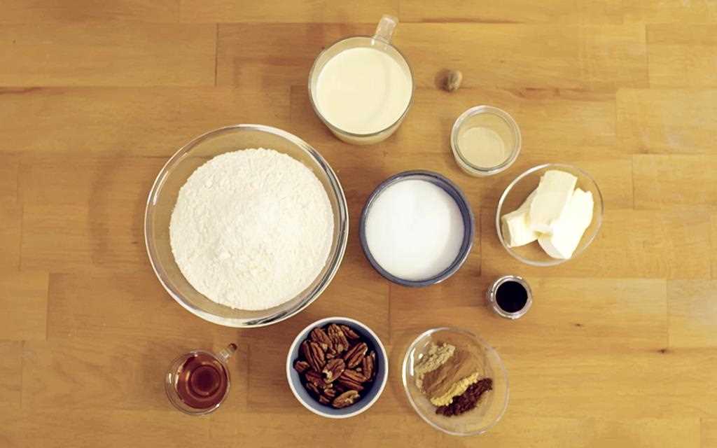 The ingredients for pumpkin spiced cinnamon rolls, which can be baked in the LG NeoChef Countertop Microwave Ovens