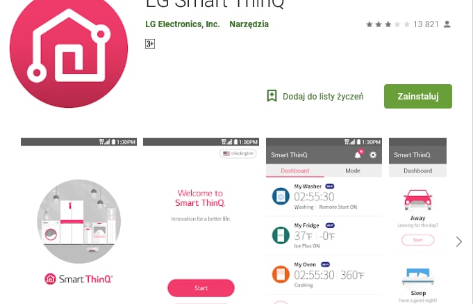 LG SmartThinq Android
