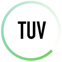 Ikona suszarki LG DUAL Inverter z pompą ciepła ™ posiada certyfikat TUV Green Product.