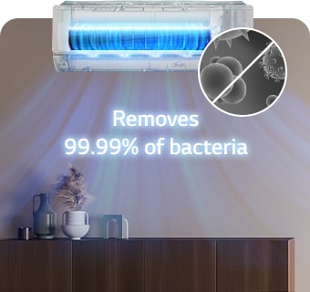 UVnano poate îndepărta bacteriile din interiorul aparatului de aer condiționat și îl menține mai curat.