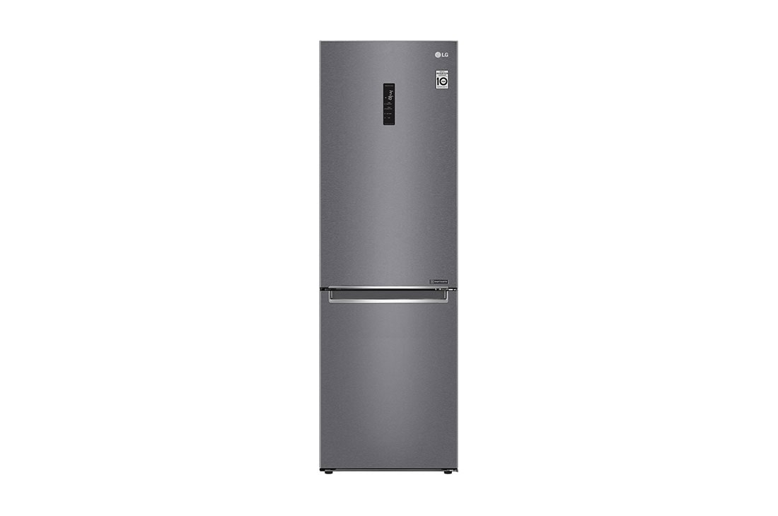 LG Combină frigorifică | Clasa E | 384 L | Total No Frost | Compresor Smart Inverter | Door Cooling | Smart Diagnosis | Gri închis, GBP32DSKZN