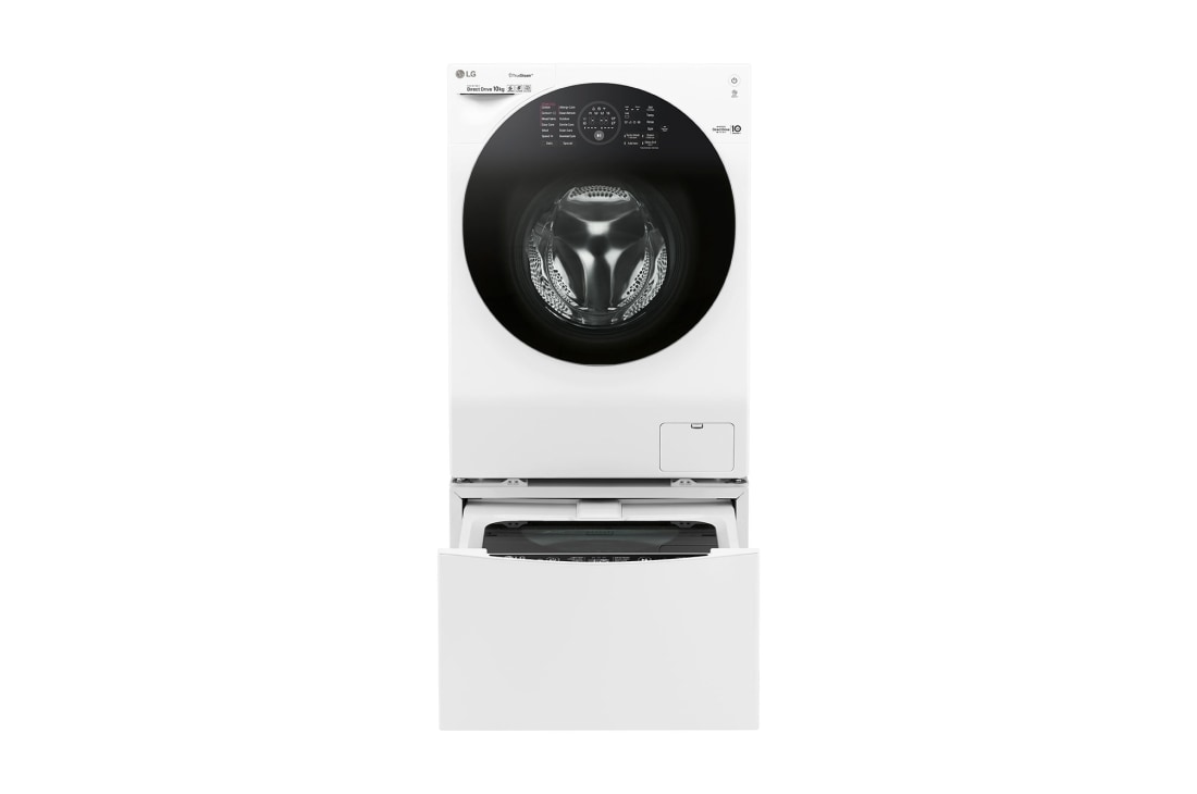 LG Mașină de spălat LG TwinWash™ | 10kg/2kg spălare | Clasa A+++ | 6 Motion Direct Drive™ 10 ani garanție | TrueSteam™| ThinQ™ | Alb, FH4WM12TWIN