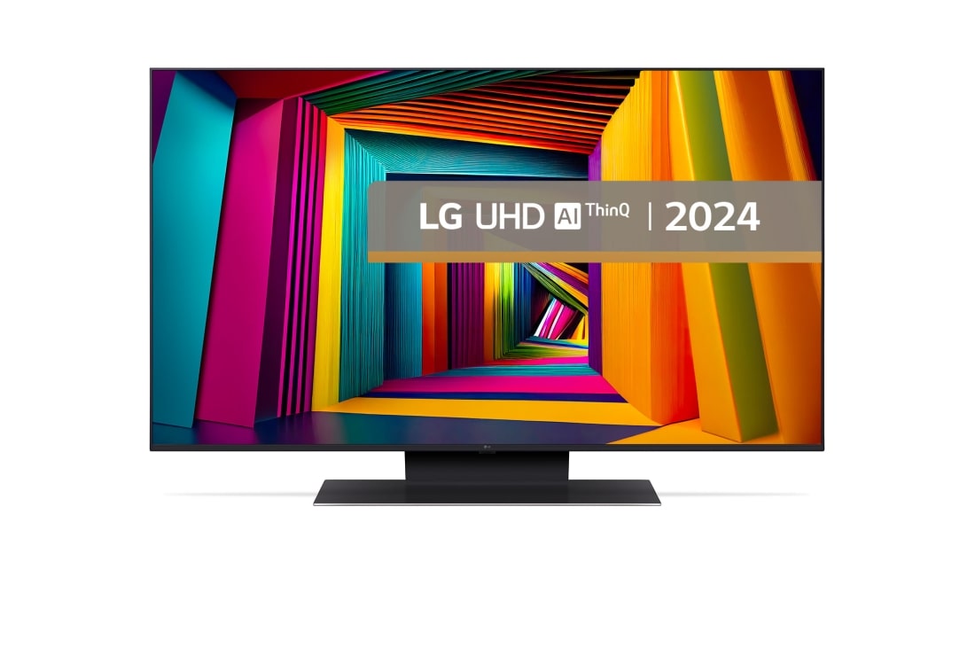 LG UT91 de 43'', 4K Smart TV, 2024, Vedere din față, 43UT91003LA