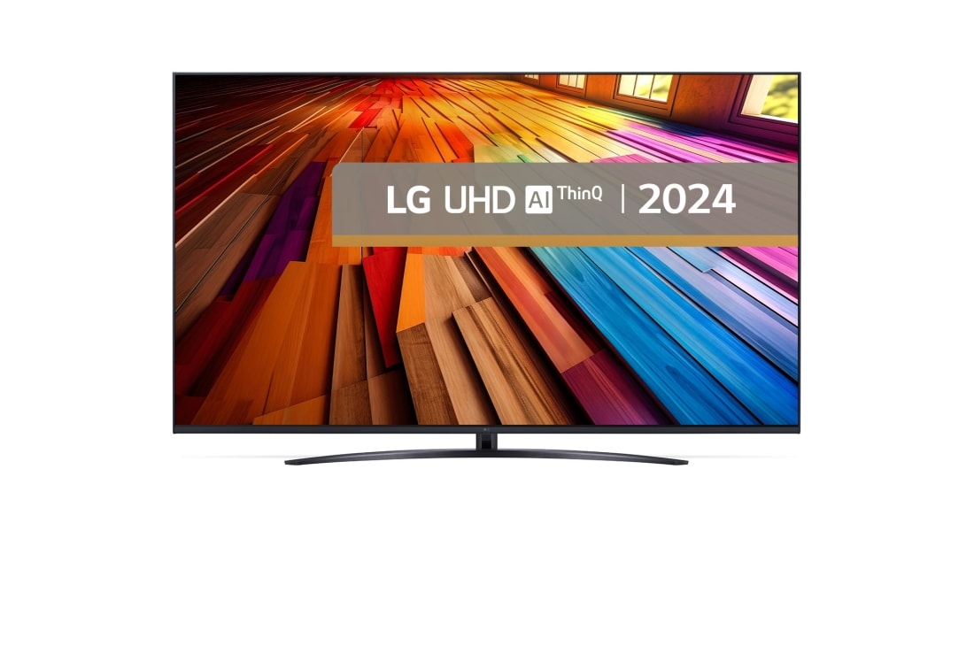 LG UT81 de 75'', 4K Smart TV, 2024, Vedere din față, 75UT81003LA