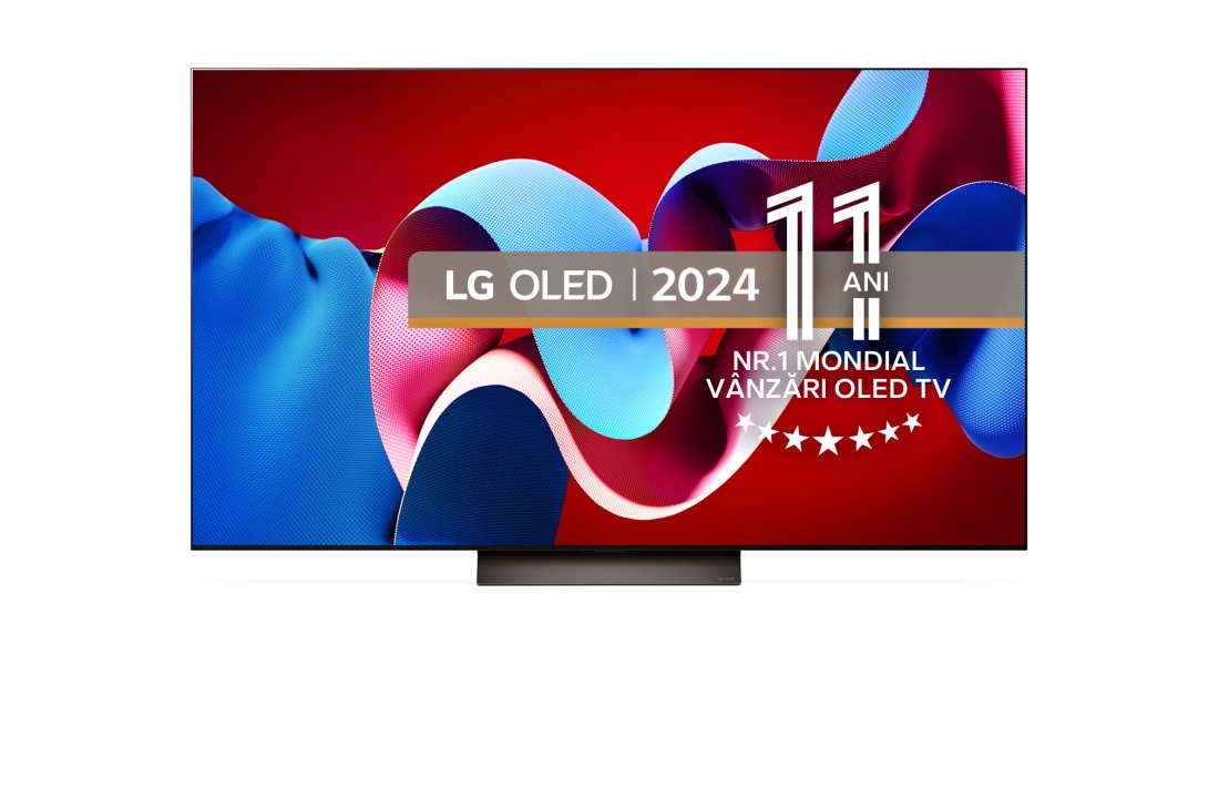 LG OLED evo C4 de 65'', 4K Smart TV, 2024, Vedere din față, OLED65C41LA