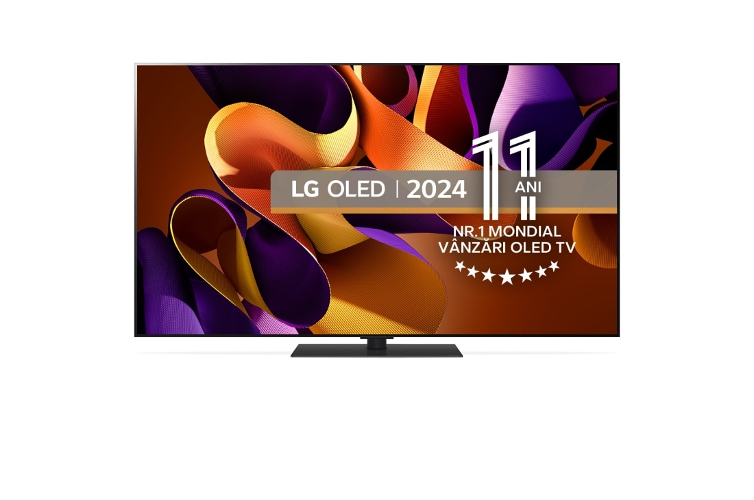 LG OLED evo G4 de 55'' cu Stand, 4K Smart TV, 2024, OLED55G43LS