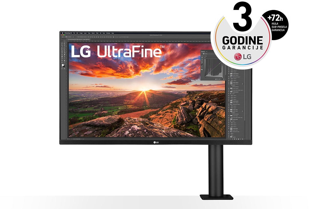 LG 31,5'' UltraFine™ Display Ergo 4K HDR10 monitor, 32UN880P-B, 32UN880P-B