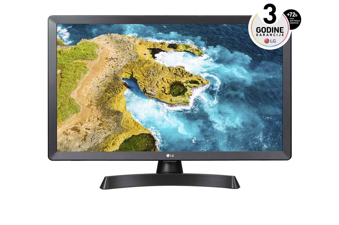 LG 28” HD ready LED TV Monitor, prikaz spreda, 28TQ515S-PZ