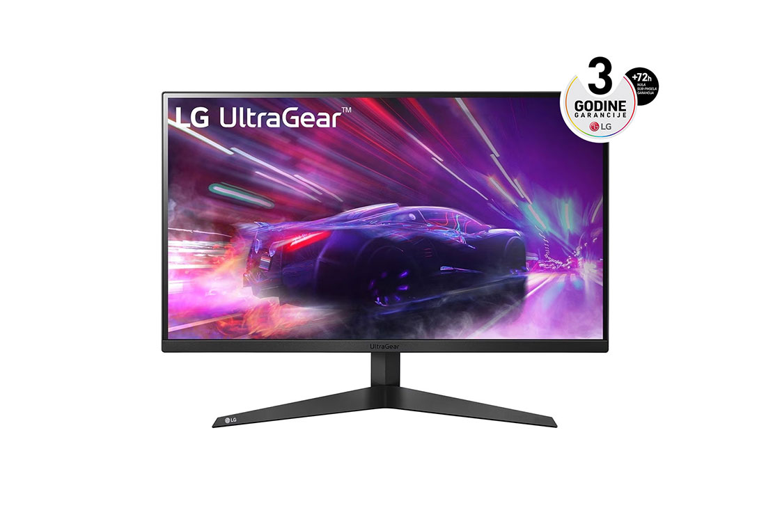 LG 27'' UltraGear™ 16:9 gejmerski monitor sa odnosom širine i visine slike sa brzinom osvežavanja od 165 Hz, prednji prikaz, 27GQ50F-B