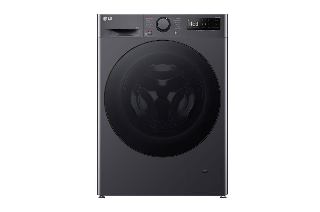 LG 11 kg, max. 1400 obrtaja/min., Mašina za pranje veša sa parom, AI DD™ tehnologija, TurboWash™360, Pogled spreda, F4WR511S2M