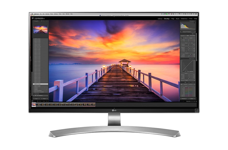 LG IPS монитор c разрешением 4K для профессиональной работы с графикой, фото и видео, 27UD88