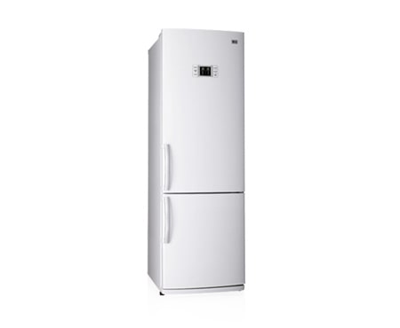 LG Холодильник с нижней морозильной камерой серебристого цвета. Высота 185 см., GA-449ULPA