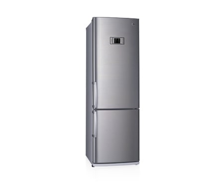 LG Холодильник с нижней морозильной, уникальное покрытие Титаниум. Высота 185 см., GA-449UTPA