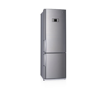 LG Холодильник с нижним расположением морозильной камеры, цвет глянцевый серебрстый. Высота 200см., GA-479ULMA