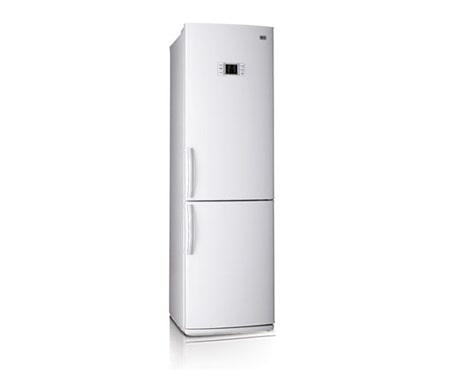 LG Холодильник с нижней морозильной, белого цвета. Высота 200 см., GA-479UVMA