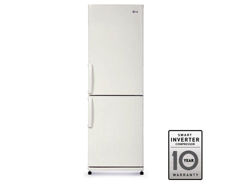 LG Холодильник с нижним расположением морозильной камеры , с системой охлаждения LG Total No Frost, цвет белый глянец. Высота 173см., GA-B379UVCA