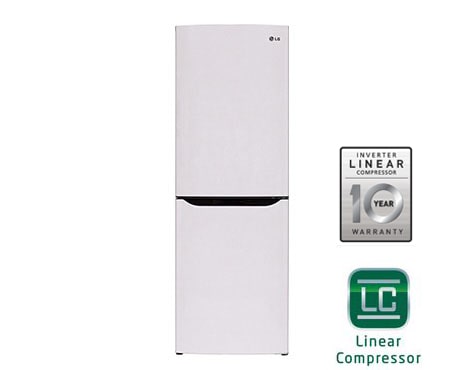 LG Холодильник LG Total No Frost с Линейным Инверторным Компрессором, цвет: стальной. Высота 173см., GA-B389SACZ