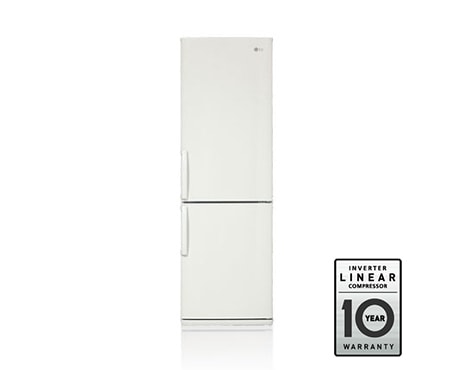 LG Холодильник с нижним расположением морозильной камеры , с системой охлаждения LG Total No Frost, цвет белый матовый. Высота 190см., GA-B409UCA