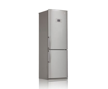 LG Холодильник с нижним расположением морозильной камеры, с системой охлаждения LG Total No Frost, цвет титаниум. Высота 190см., GA-B409UTQA